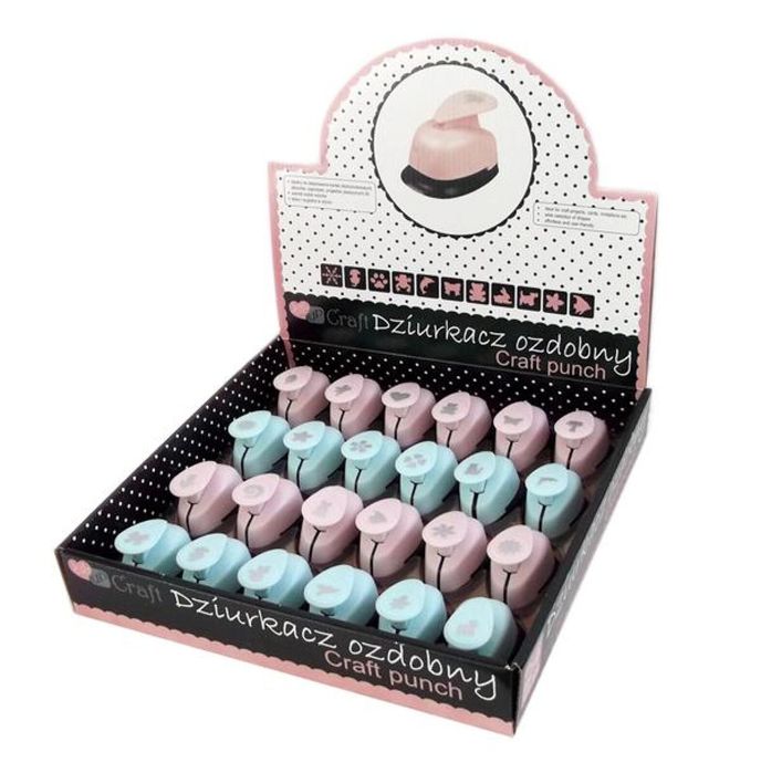 Dziurkacz ozdobny (24szt) Dalprint dpCraft pudełko,61x42 mm
