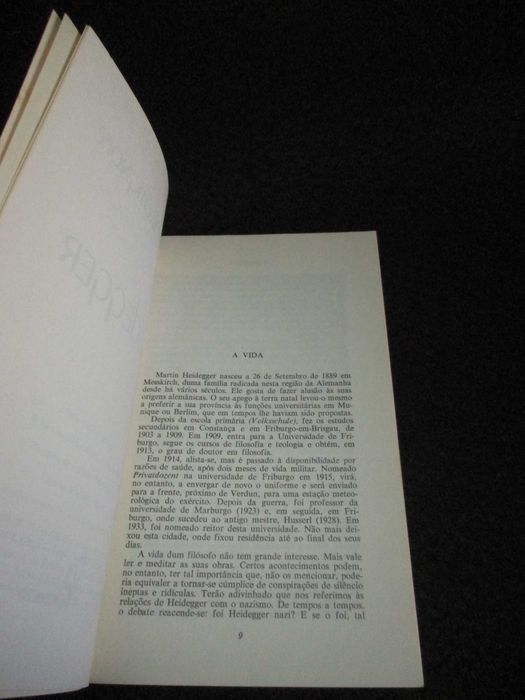 Livro Heidegger Pierre Trotignon Biblioteca Básica de Filosofia Edições 70