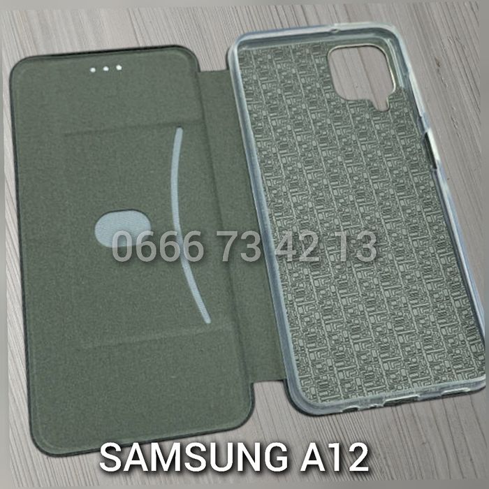 Чехол книжка на Samsung A12 A14 A15 кожаный чохол книжка шкіряний