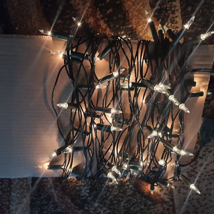 Retro lampki żółte 1