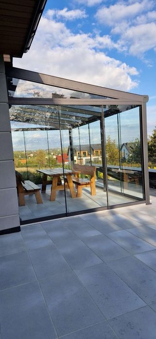 Ogród zimowy, szklany ogród, zadaszenie aluminiowe, łó