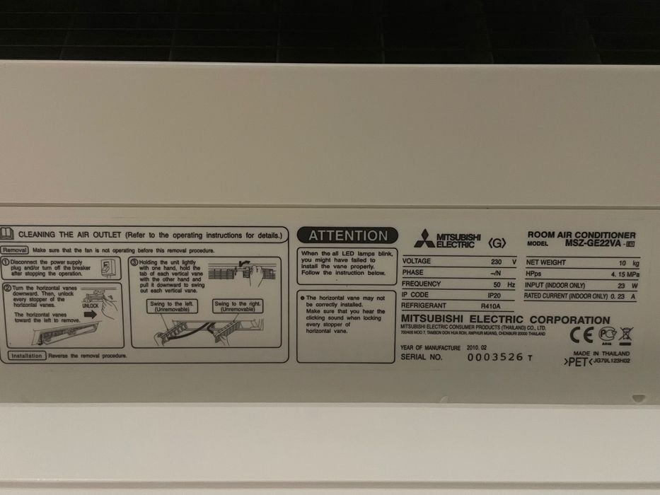 2x Mural Ar Condicionado Mitsubishi Inverter