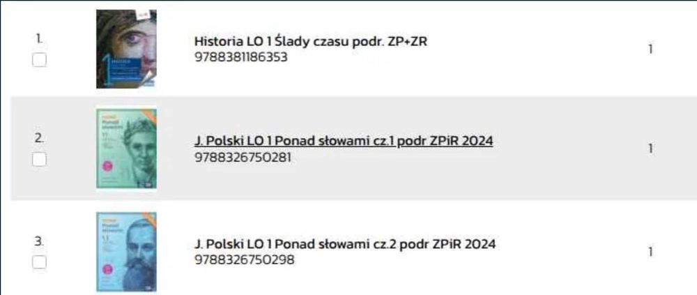 Zestaw podręczników dla Pani Kasi