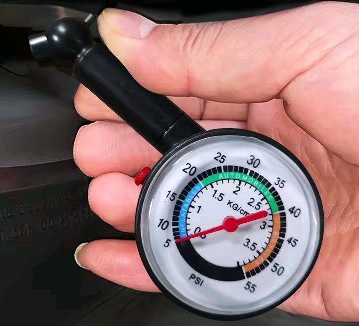 Manómetro de Pressão de Ar de pneus auto, moto, bicicleta, etc. Novo