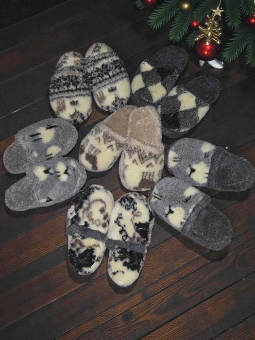 Тапочки из овчины 36-46 / ОПТ и розн домашние тапки, тапочки , всувки