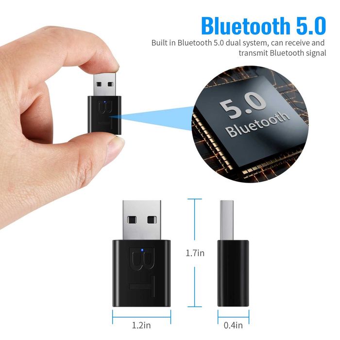 NEW! USB Bluetooth Adapter with 3.5mm Audio Jack – Wireless Music64551981061250122
