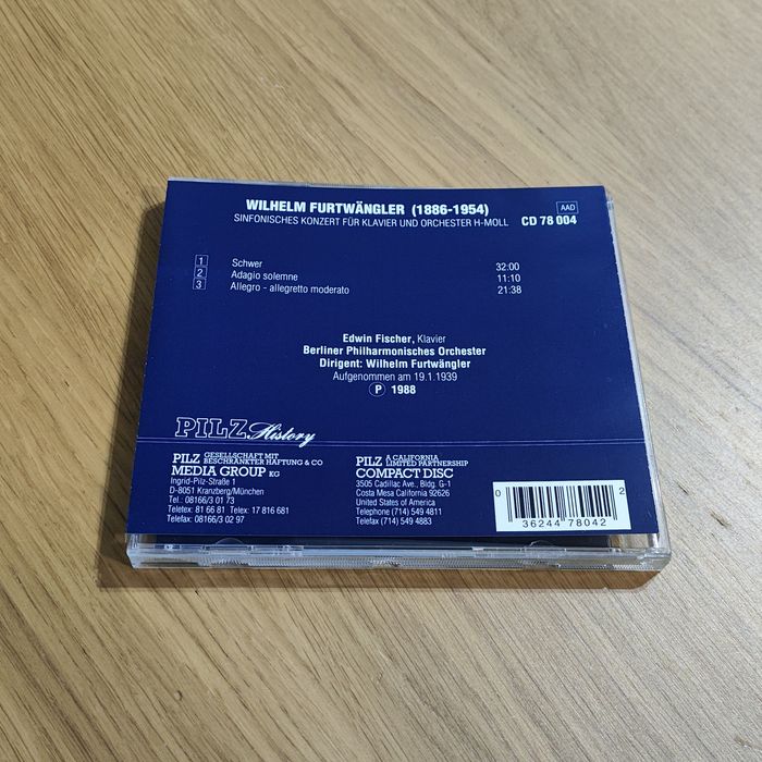 Wilhelm Furtwängler Sinfonisches Konzert für Klavier und Orchester