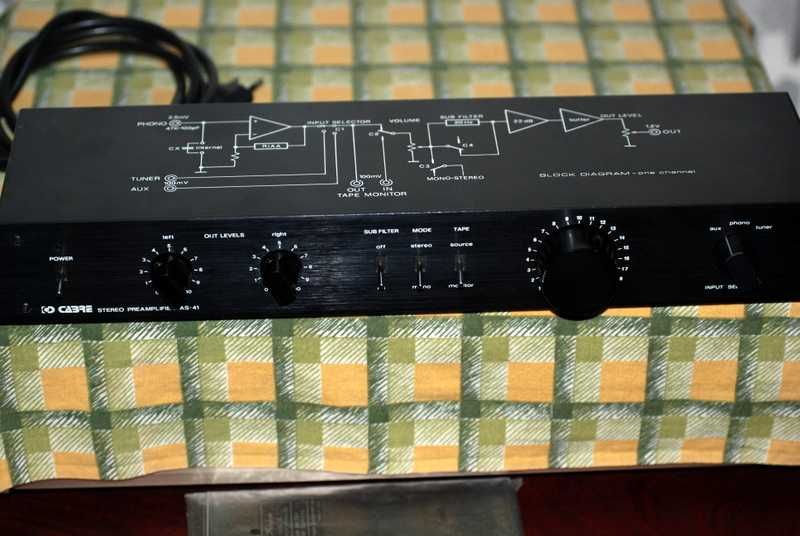 CABRE AS 41 przedwzmacniacz stereo.