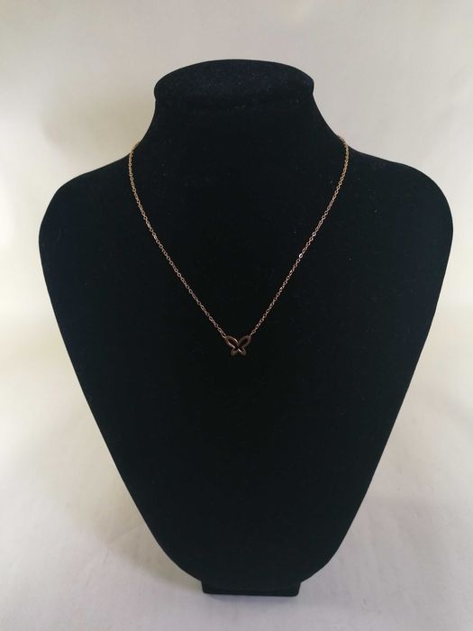 Colar borboleta dourado - Aço