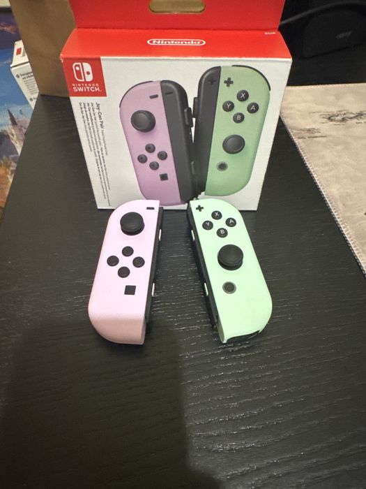 Comandos joycon switch roxo e verde