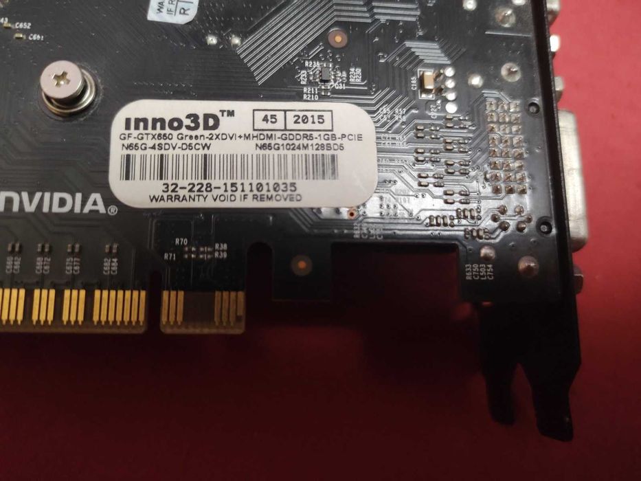 Видеокарта Inno GTX 650 1Gb в идеальном состоянии