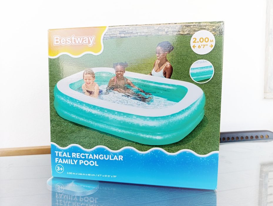 Piscina Retangular Familiar Bestway (2.00m) – Nova / Em Caixa