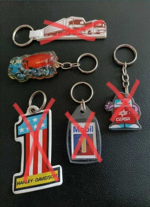12 Porta-Chaves c/ Várias marcas