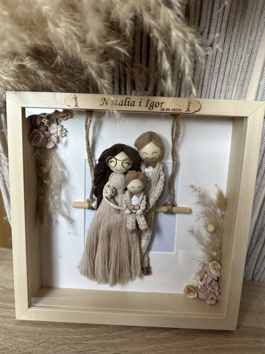 Prezent na ślub Rocznicę Podziekowania upominek dla Pary Młodej boho
