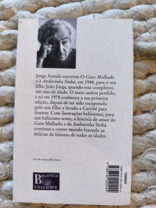 Livro "O Gato Malhado e a Andorinha Sinhá" de Jorge Amado