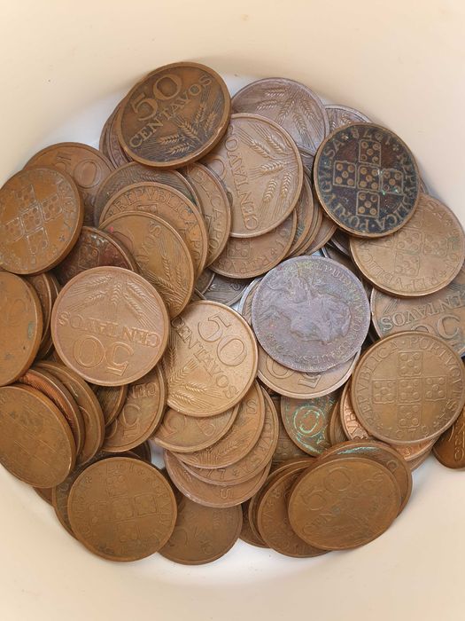 Lote de moedas de 50 centavos Portugal