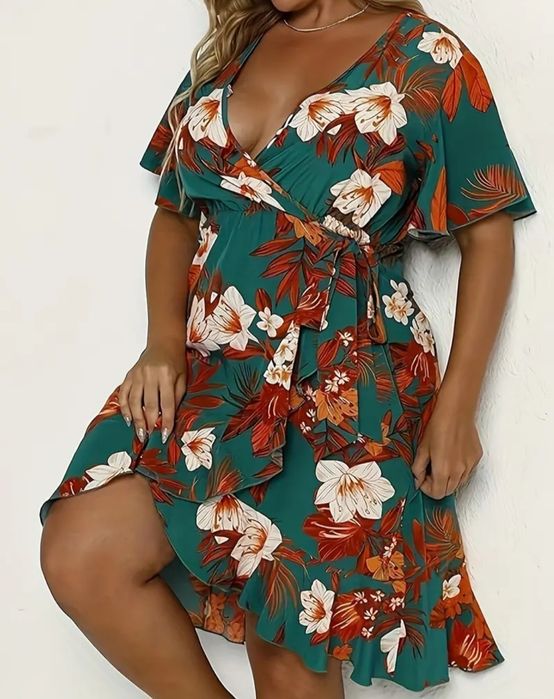 Przepiękna letnia sukienka na lato duży rozmiar plus size 4XL wakacje