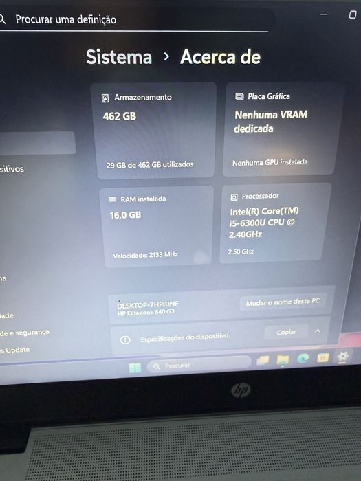 Hp EliteBook 840 G3 - 512gb SSD - 16gb Ram