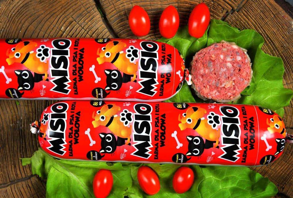 29kg Karma dla psa Misio 83% mięsa mix smaków 29szt.