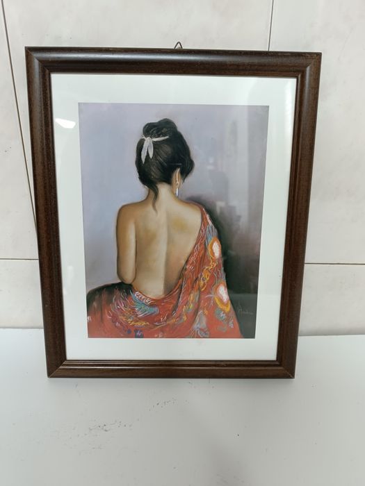 Quadro decorativo de mulher