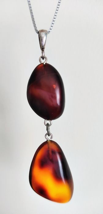 Zawieszka bursztyn naturalny