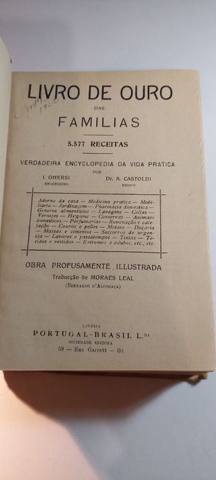 Livro de Ouro das Famílias - 5577 Receitas