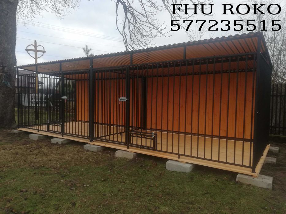 Kojec dla psów podwójny,klatka dla psa 6x2,boks dla zwierząt kojce