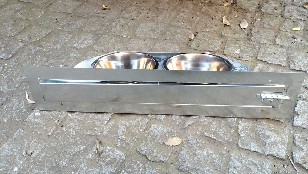 Comedouro Cão Duplo Girar Canil