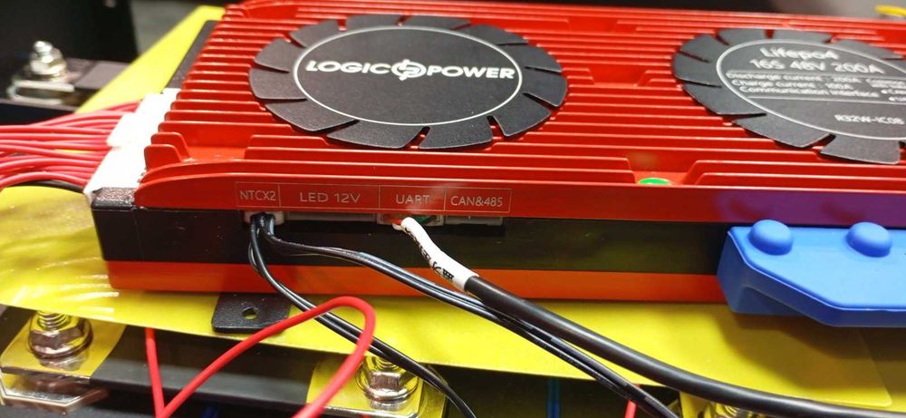 Smart BMS плата LP LiFePO4 48V 16S Dis 200A Ch 100A UART+RS485+CAN