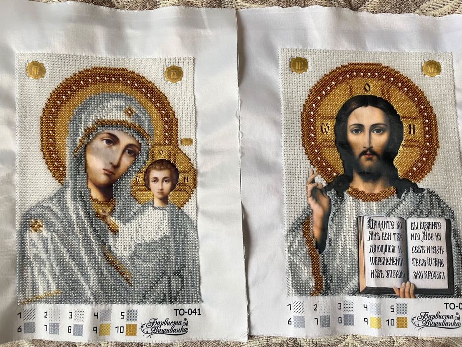 Весільні ікони бісером