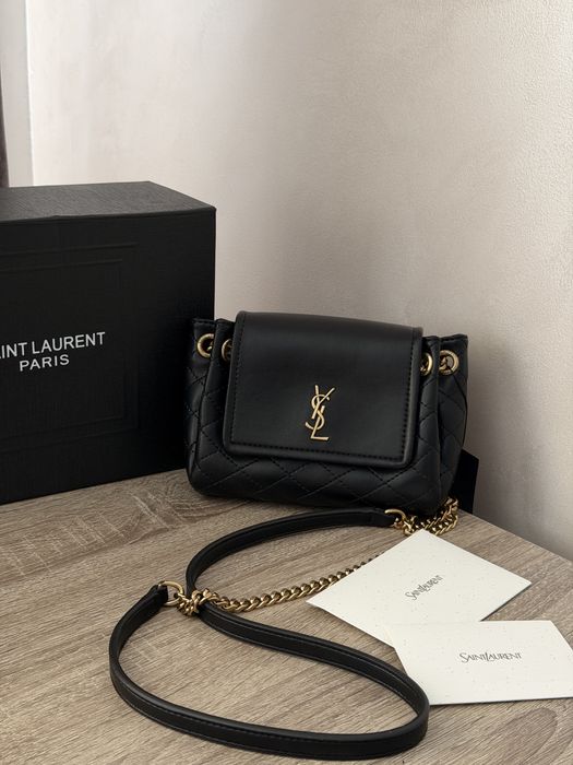 Чорна сумка YSL nolita mini
