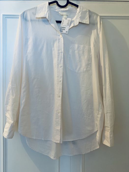 Biala koszula H&M XS damksa koszula