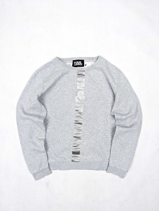 Karl Lagerfeld szara bluza M logo