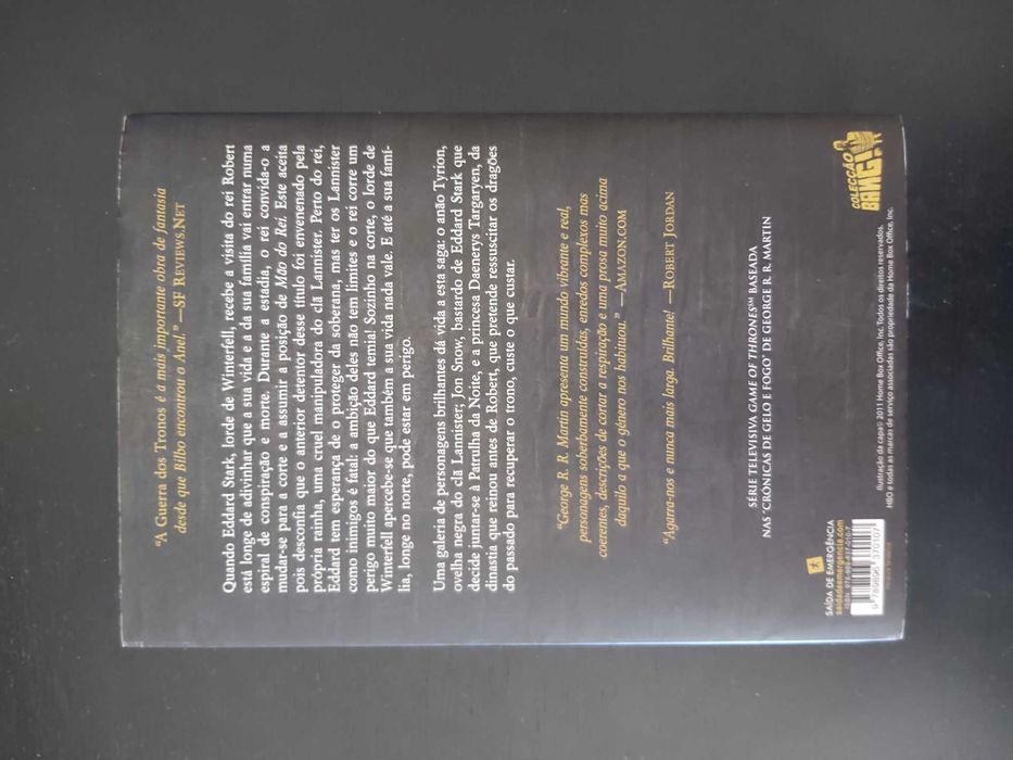 A Guerra dos Tronos - As Crónicas de Gelo e Fogo Livro 1