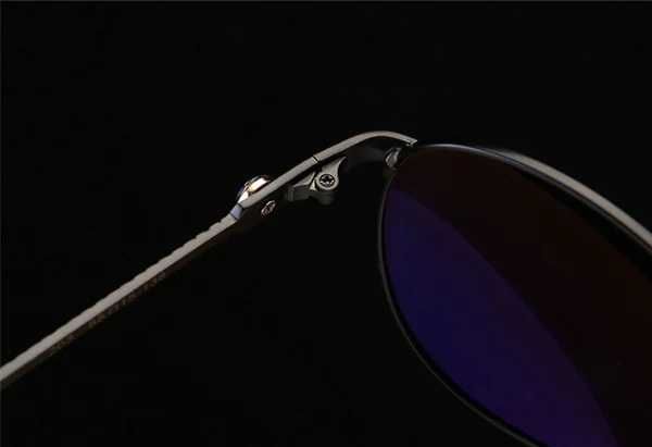 Óculos de sol BMW polarizados armação metal pretos e prateados - NOVOS