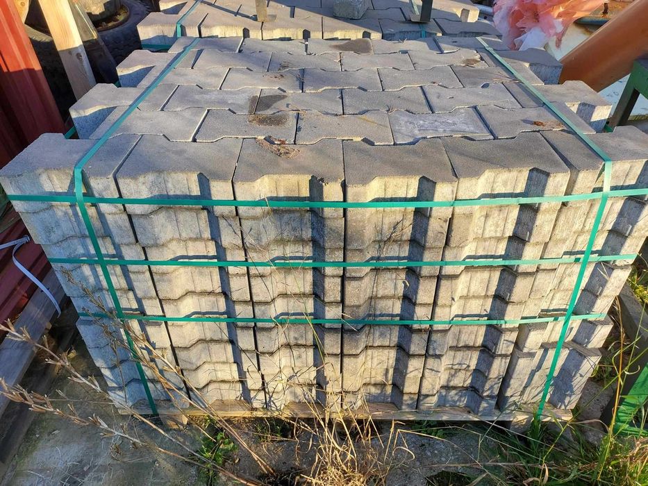 Kostka brukowa Polbruk Tetka behaton 8 cm Szara Gładka Nowa plac Rumia