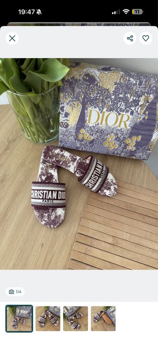 Klapki Christian Dior Dway CD Sandały