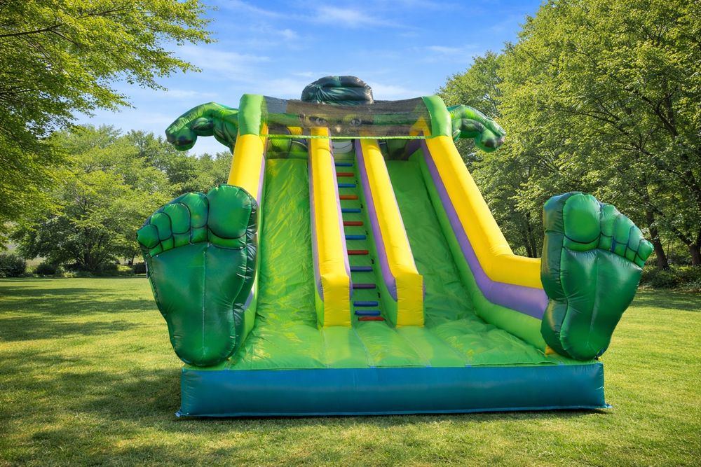 Dmuchaniec zjeżdżalnia Euro-Bungee trampolina wynajem ,Piana Party