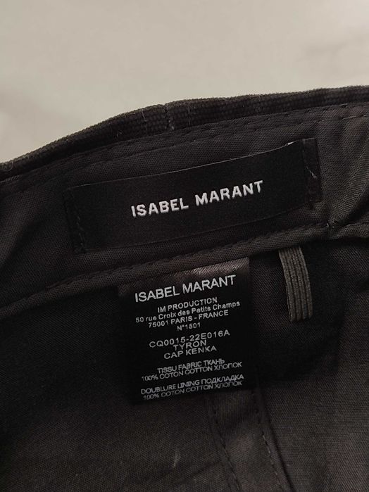 Кепка Isabel Marant Tyron cotton baseball cap Black