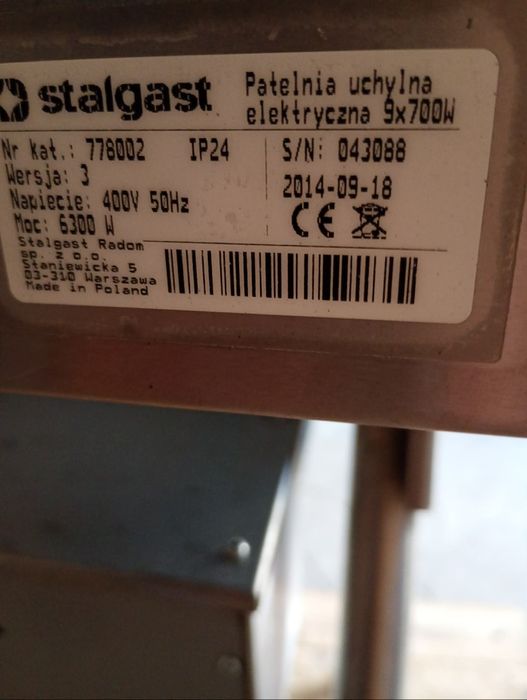 Patelnia elektryczna STALGAST