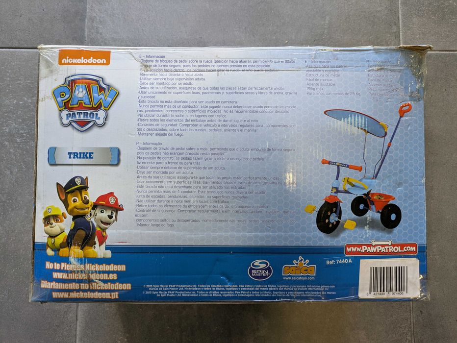 Triciclo da Patrulha Pata