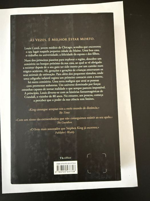 Livro -  Cemitério de Animais — Stephen King