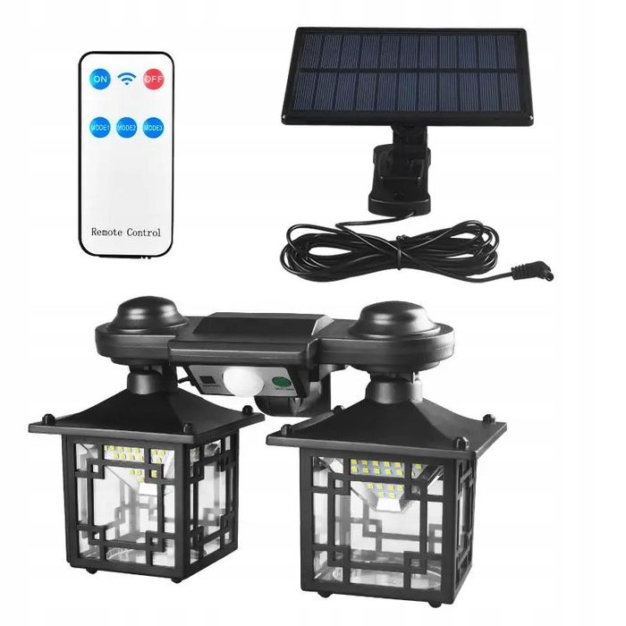 Zewnętrzna Lampa Led z solarem i czujnikiem ruchu