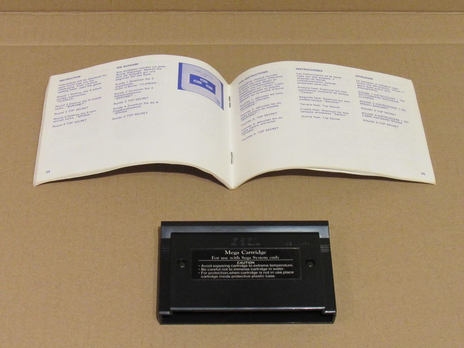 Jogo Sega Master System Action Fighter #2 completo