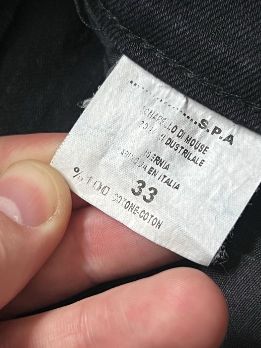 AJ Armani Jeans (S/M) W33 Made in Italy чоловічі джинси темно-сині прямі класичні