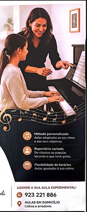 Aulas de Piano em sua residência