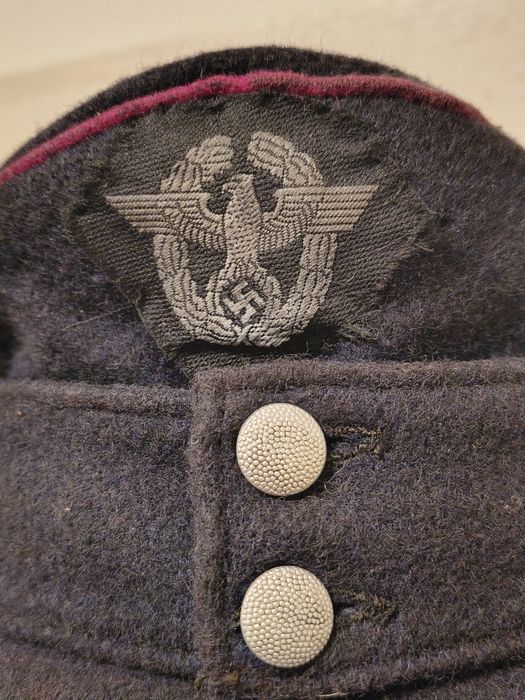Militaria de Trincheira M 43 Boné da polícia civil da Wehrmacht