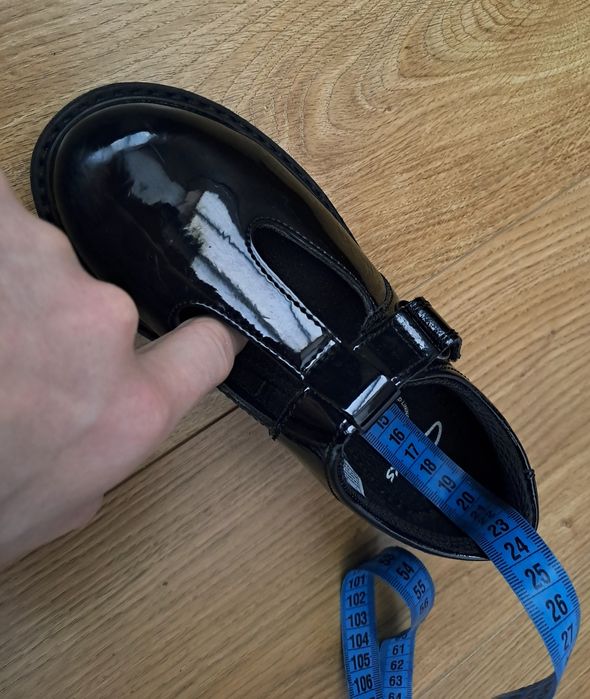 Чёрные лаковые туфли туфельки для девочки