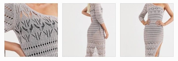 Asos sukienka długa  ażurowa imprezowa  l