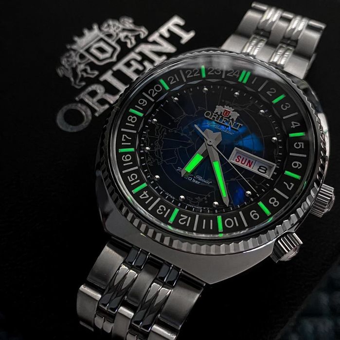 Orient Revival World Map Automatic RA-AA0E03L